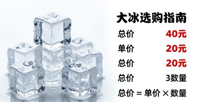 大冰块价格到底怎么算？泉州冰块选购指南
